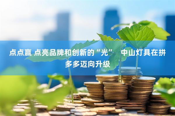 点点赢 点亮品牌和创新的“光” 中山灯具在拼多多迈向升级